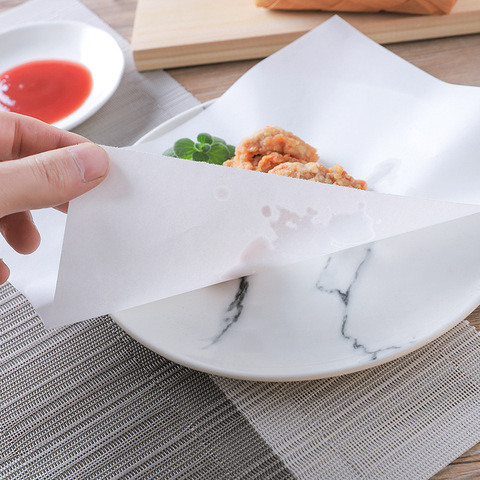 50Pcs Food Oil Absorbing Paper Japanese Tempura Paper Sheet Oil Oil-Absorbing Cooking Paper For Sandwich Fried Food Wrap Papers ► Photo 1/6