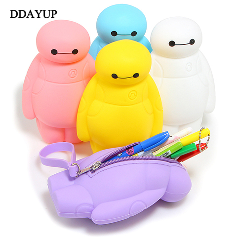 1pcs Silicone pencil case cute stationery box school supplies