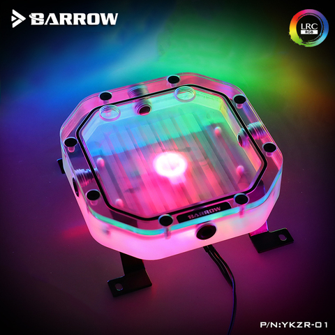 Barrow  radiator Combined Split Reservoir Acrylic Intelligent water Tank /A-RGB Light /120-480 radiator/ ARGB light YKZR-01 ► Photo 1/6