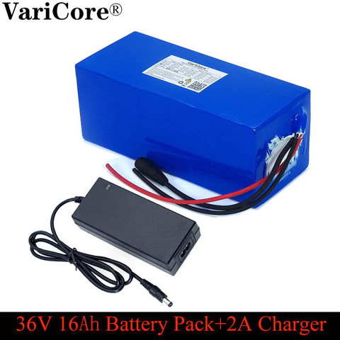 VariCore 36V 16ah 18650 lithium Battery pack and bms protection 16000mAh backup power supply + 42V 2A charger ► Photo 1/6