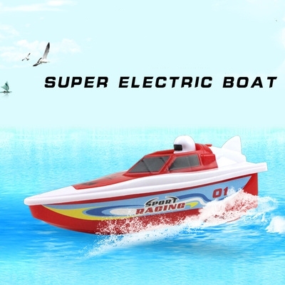 Dropshipping Aa Battery 1/64 Electric Funny Speed Boat For Bathroom Bathtub Swimming Kids Best Bath Toys Gift ► Photo 1/5