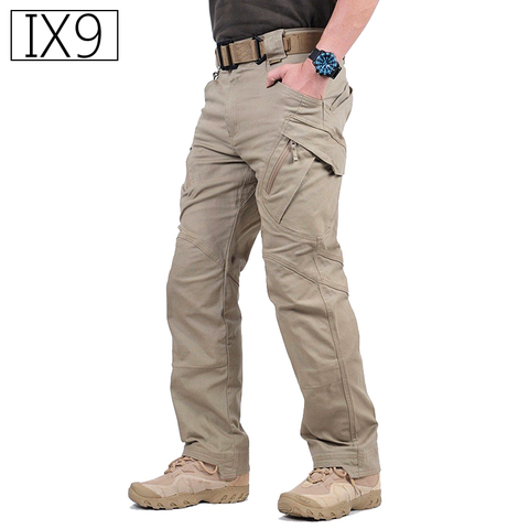 Tactical Pants Army Military Style Cargo Pants Men X7 IX9 Combat Trousers Casual Work Trousers SWAT Thin Pocket Baggy Pants ► Photo 1/6