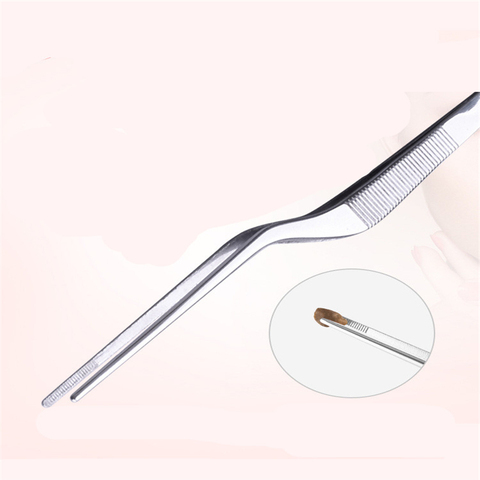1Pc Stainless Steel Curved Eyelashes Nail Clip Ear Cleaning Wax Removal Nose Clip Oral Cleaner multi-function Care Ear Tools ► Photo 1/6