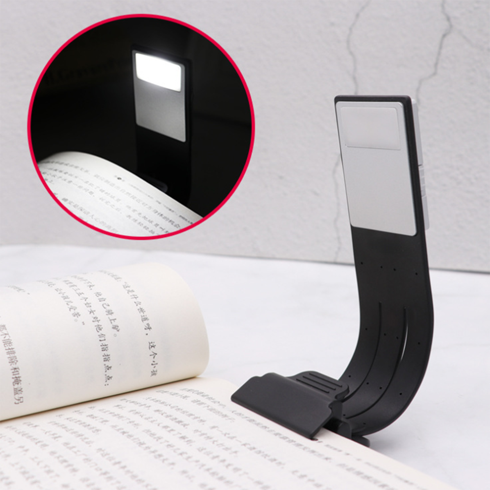 Portable LED Reading Book Light With Detachable Flexible Clip USB  Rechargeable Lamp For Kindle EBook Readers