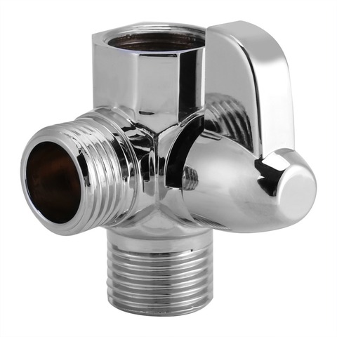 3-Way Brass Chrome Diverter G1/2