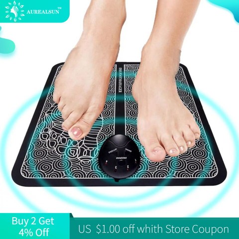 EMS massage Health Care foot massager mat massageador pes  muscular Electric Feet Reflexology Deep relax saude tens fisioterapia ► Photo 1/6