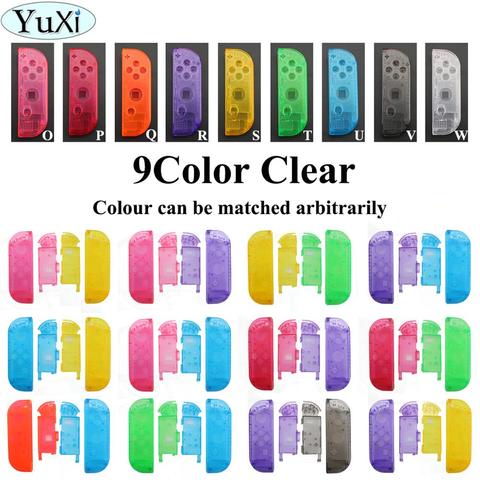 YuXi For Nintend Switch NS Joy-Con Replacement Housing Shell Case for JoyCons Controller Cover Clear pink purple Repair Parts ► Photo 1/6