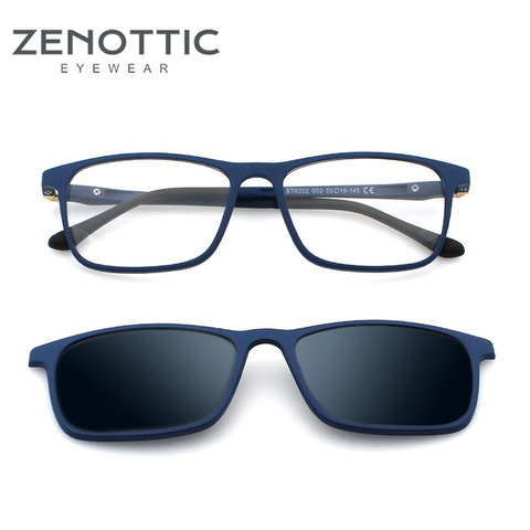 ZENOTTIC Brand Polarized Sunglasses For Men Bendable Eyewears Magnetic Clip On Optical Glasses 2 in 1 Sun Glasses BT6202 ► Photo 1/6