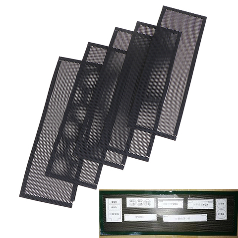 5 Pcs PVC Dust Filter Universal DIY Shield Back Plate Host Baffle Case Baffle For Computer Chassis I/O ► Photo 1/6