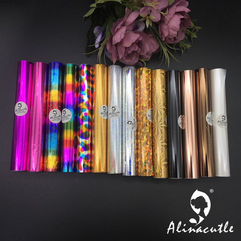 3MX1  Heat Activated foil Hot Foil Rolls  Hot Stamping Foil Paper Holographic Heat Transfer DIY Crafts ► Photo 1/6