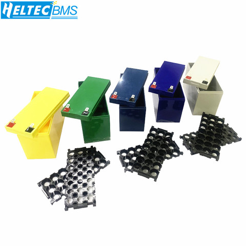 Battery box 32650 lithium iron phosphate/Lifipo4 battery box 3.2V6.4V power bracket 9.4V12.8V moped ABS fixed box ► Photo 1/6