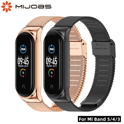 Mi Band 5 Strap Global Metal Bracelet for Xiaomi Mi Band 5 Wristbands Mi band 4 NFC Wrist Strap for Miband 3 Correa Mi 5 Pulsera ► Photo 1/6