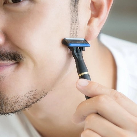 Origianl Xiaomi  Huanxing Shaver Manual Razor Beard Shaving Magnetic Shavings Replaceable Shaver Blade Clip Not Electric ► Photo 1/3