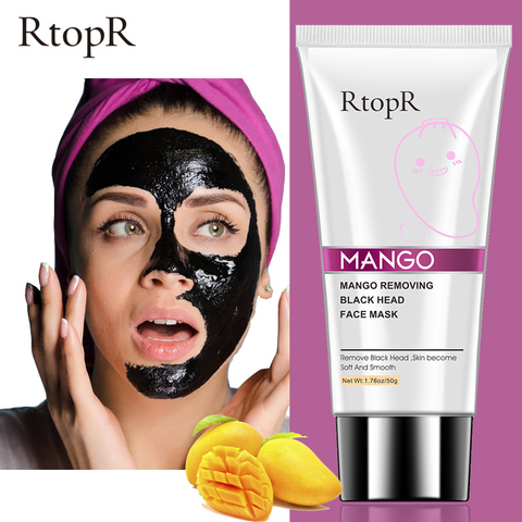 Mango Blackhead Remover Acne Treatment Strawberry Nose Oil Mud Pore Strip Whitening Mask Cream Peel off Mask Nose Peel Skin Care ► Photo 1/6