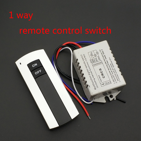 1 Way ON/OFF 220V Wireless Remote Control Switch Digital Remote Control Switch for Lamp & Light HT035 ► Photo 1/5