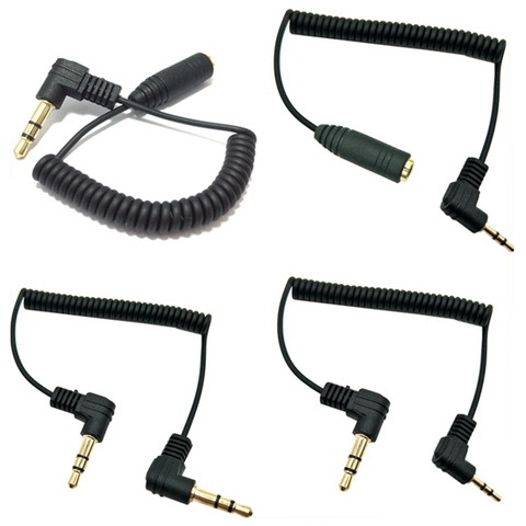 3 Pole stereo 2.5mm Male to 3.5 mm Female Jack 90 Right Angled Male To Female Audio Adaptor Cable Cord ► Photo 1/6