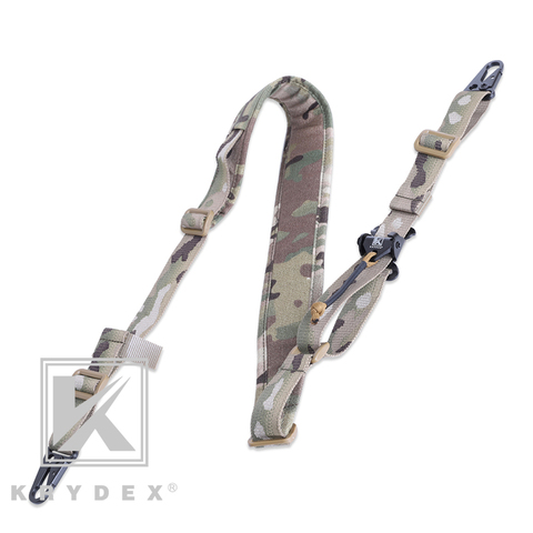 KRYDEX Tactical Rifle Sling Removable 2 Point / 1 Point 2.25