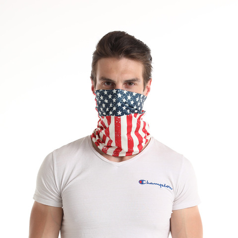 The national flag Bandana Magic Neckerchief r Men's Scarf Snood For Women Versatility gaiter Cycling Elastic snood scrunchie ► Photo 1/6