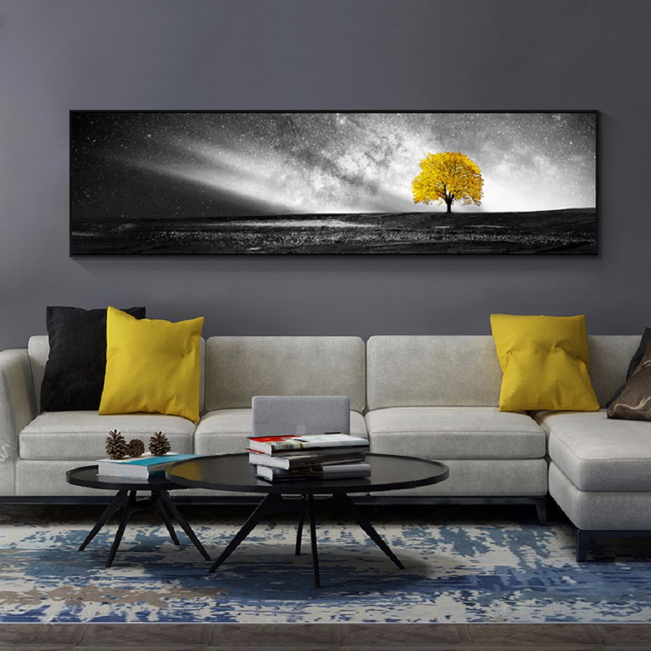 Abstract Canvas Print Photo Wall Art Painting Home Decor Poster Landscape Trees 