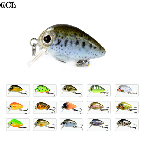 CCLTBA 5pcs  2.8CM 1.5G Hard Artificial Bait Mini Crankbait Fishing Lures Floating Wobblers Lure for Fishing ► Photo 1/6