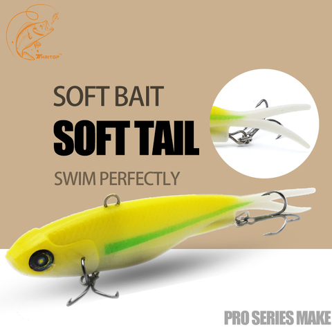 Thritop New Type Soft Silicone Bait 95MM 20G 5 Colors For Optional Professional Fishing Lure Pike Carp Fishing Tackle ► Photo 1/5