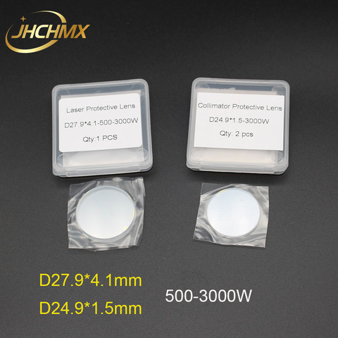 JHCHMX Raytools Protective Lens/Glass 27.9*4.1mm QBH Upper Protection Lens 24.9*1.5mm 1064nm 3000W for Raytools BT240S Parts ► Photo 1/5