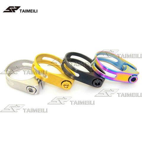 TAIMEILI Titanium alloy ultra light super hard seat tube clamp seat tube holder 31.8 34.9 ► Photo 1/2