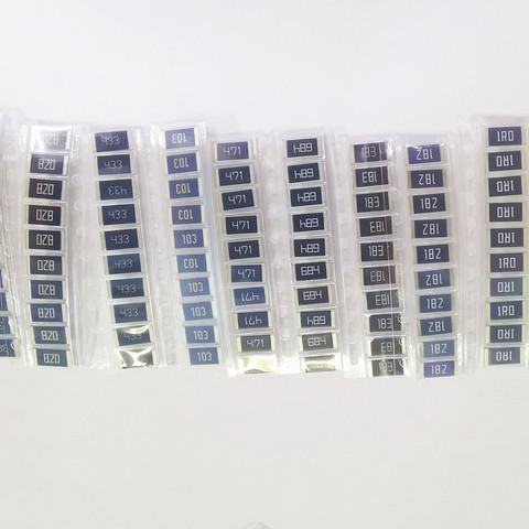 50pcs/lot 2512 smd Chip Resistor 5% 0R-1M R001 R010 R100 R020 1R 10R 100R 1K 10K 100K 1M ohm ► Photo 1/2