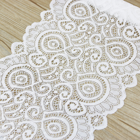 (3 meters) 18cm white elastic lace Fabric French hollow underwear stretch lace Trim DIY French hollow underwear ► Photo 1/6