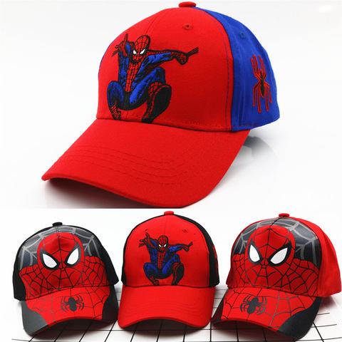 Anime Disney Marvel Frozen Mickey Mouse Kids Hat Boy Girl Travel Caps Spiderman Mickey Minnie Baby Caps Figure Gift Toys 2-8Y ► Photo 1/6