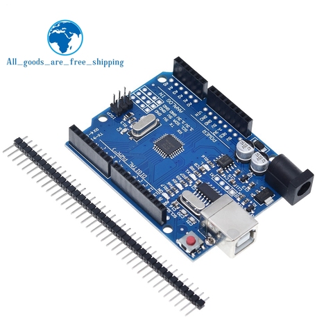 TZT  high quality One set UNO R3 CH340G+MEGA328P Chip 16Mhz For Arduino UNO R3 Development board + USB CABLE ► Photo 1/6