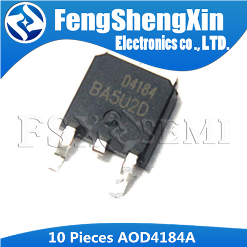 10pcs/lot AOD4184A TO-252 D4184A AOD4184 D4184  MOSFET ► Photo 1/2