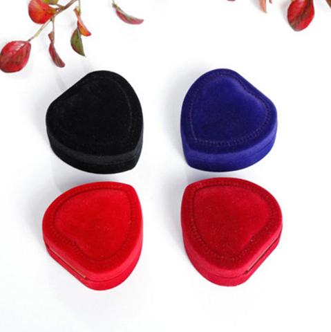 Heart Shape Finger Ring Ear Stud Jewelry Display Holder Storage Box Container Ring Box Jewelry Display Case Holder Gift boxes ► Photo 1/6
