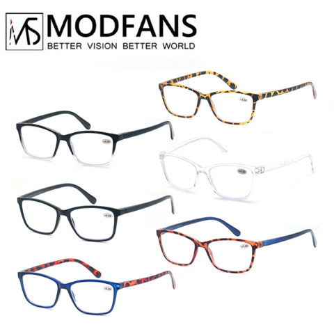 Square Reading Glasses Ultralight Women & Men Transparent Readers Glasses Presbyopia Diopter +1.0+1.5+2.0+2.5+3.0+3.5+4.0 ► Photo 1/6
