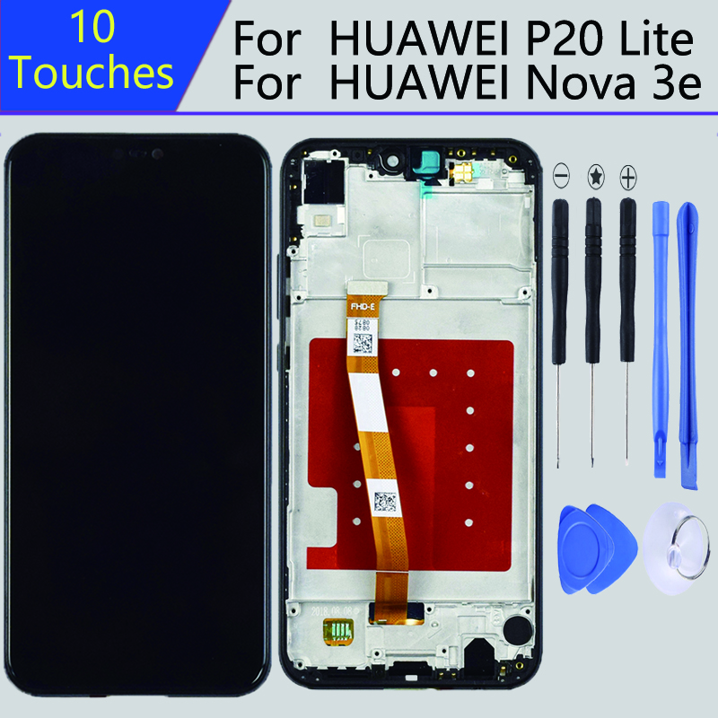 For 2280*1080  Inch display Huawei P20 lite lcd With Frame For HUAWEI P20  Lite ANE-LX1 ANE-LX3 Nova 3e Touch Screen pantalla - Price history & Review  | AliExpress Seller - ShangXin