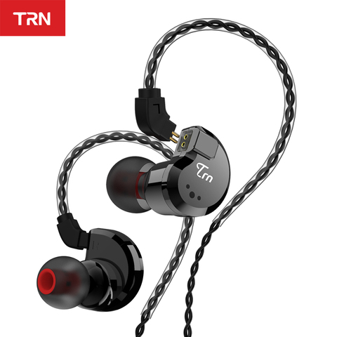 TRN V80 2DD + 2BA híbrido en la oreja auricular HIFI DJ Monitor correr deporte Auriculares auriculares con 2 pines desmontable ► Photo 1/6