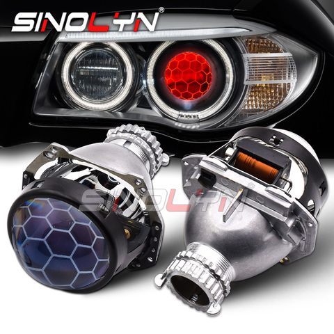 Sinolyn 3.0 Bi Xenon H4 Hella 3R G5 D2S D2H Projector Honeycomb Lens Hella Light Lenses For Headlights Etching Lens Replacement ► Photo 1/6