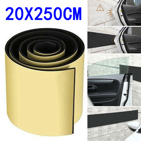 Car Door Protector 250x20cm Garage Wall Safety Guard Bumper Sticker High Quality 6mm Rubber Plastic Cotton Sealing Strips ► Photo 1/6