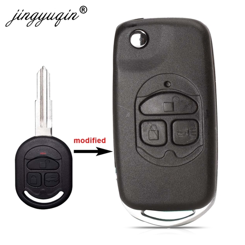 jingyuqin Modified Folding Remote Key Shell For Chevrolet Buick Excelle 2005-2022 HRV 3 Buttons Car Key Shell Cover Case ► Photo 1/5
