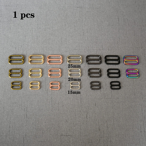 1 Pcs/Pack 15mm 20mm 25mm Metal Accessories Adjustable B Ring Buckle Tri-Glide Pin Slider Loop DIY Shoulder ► Photo 1/6