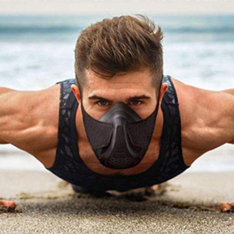 Oxygen Barrier Sports Mask Fitness Running Plateau Altitude Riding High Altitude Mask For Aerobic Running ► Photo 1/6