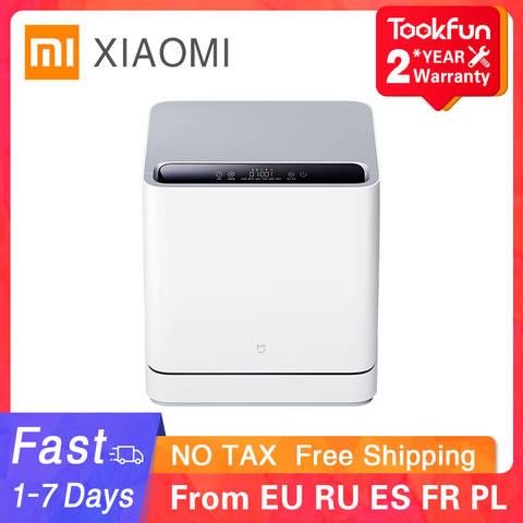 XIAOMI MIJIA Dishwasher for home and Kitchen Appliances set Mini Countertop Table Dish Washers ultrasonic cleaner Sterilization ► Photo 1/6