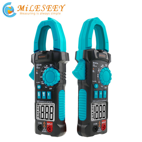Mileseey Digital Clamp Meter 6000 counts Frequency Duty Cycle Resistance Measure Non Contact Voltage Tester ACV/DCV AC Ammeter ► Photo 1/6