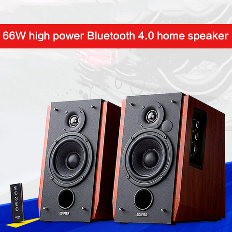 66W High Power Audiophile Speaker R1700BT Bluetooth 4.0 Audio Desktop Computer Speaker Wooden Subwoofer HIFI Audio with AUX PC ► Photo 1/5