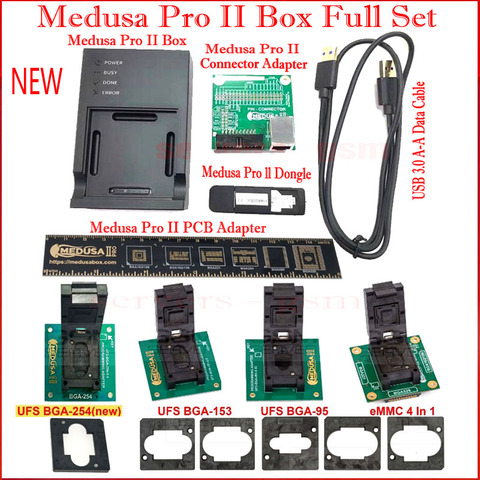 New Original MEDUSA Pro II box / Medusa Pro 2 + UFS BGA-095 SOCKET + UFS BGA-0153 SOCKET +UFS BGA-254 SOCKET+ EMMC 4 IN 1 SOCKET ► Photo 1/6
