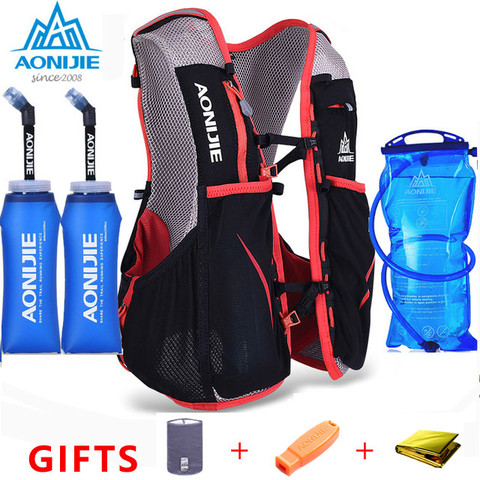 AONIJIE men and women lightweight backpack running vest nylon bag riding marathon portable ultralight running bag backpack 5L ► Photo 1/6