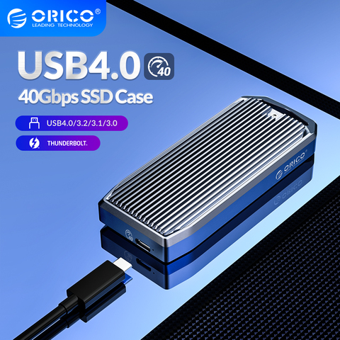 ORICO LSDT USB4.0 M.2 SSD Case 40Gbps M2 NVMe Case Compatible with Thunderbolt 3 4 USB3.2 USB 3.1 3.0 Type-C Multiple Protocols ► Photo 1/6