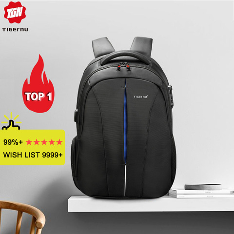 Tigernu Splashproof 15.6inch Laptop Backpack NO Key TSA Anti Theft Men Backpack Travel Teenage Backpack bag male bagpack mochila ► Photo 1/6