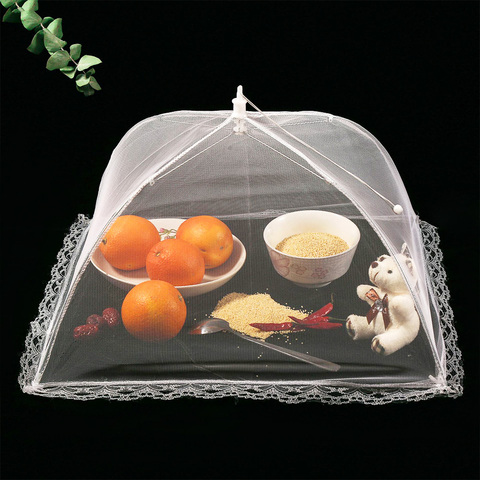 1Pc Convenient and useful food covers umbrella style anti fly mosquito meal cover table mesh food cover Kitchen cooking tools ► Photo 1/6