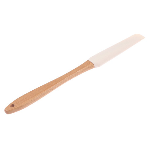 Scraper Durable Wood Handle Utensil Spatula Cream Butter Removable Silicone ► Photo 1/6